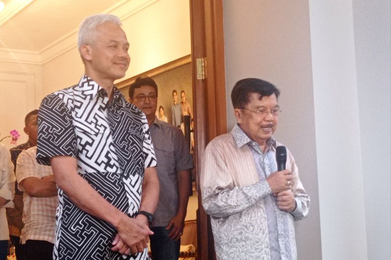 Ganjar diskusi bersama JK bahas netralitas aparat Ganjar diskusi bersama JK bahas netralitas aparat