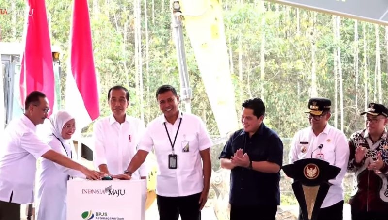 Presiden groundbreaking kantor BPJS Ketenagakerjaan di IKN Presiden groundbreaking kantor BPJS Ketenagakerjaan di IKN