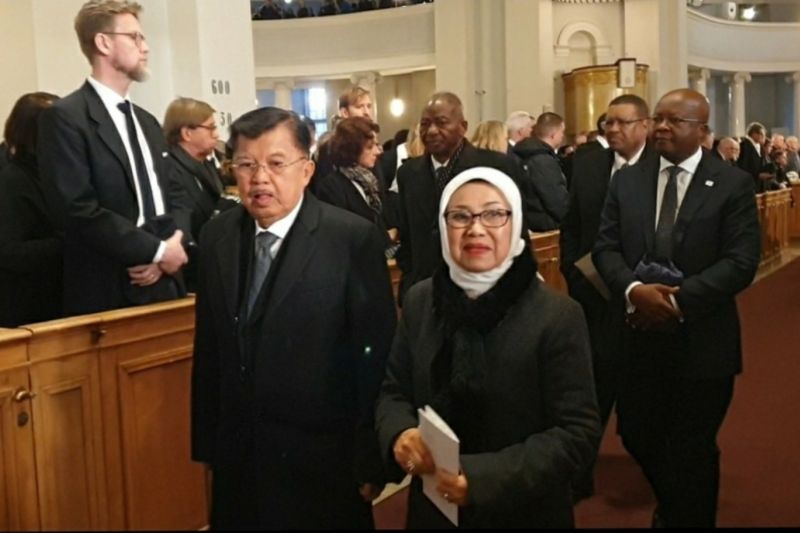 JK hadiri pemakaman mantan presiden Finlandia Martti Ahtisaari JK hadiri pemakaman mantan presiden Finlandia Martti Ahtisaari