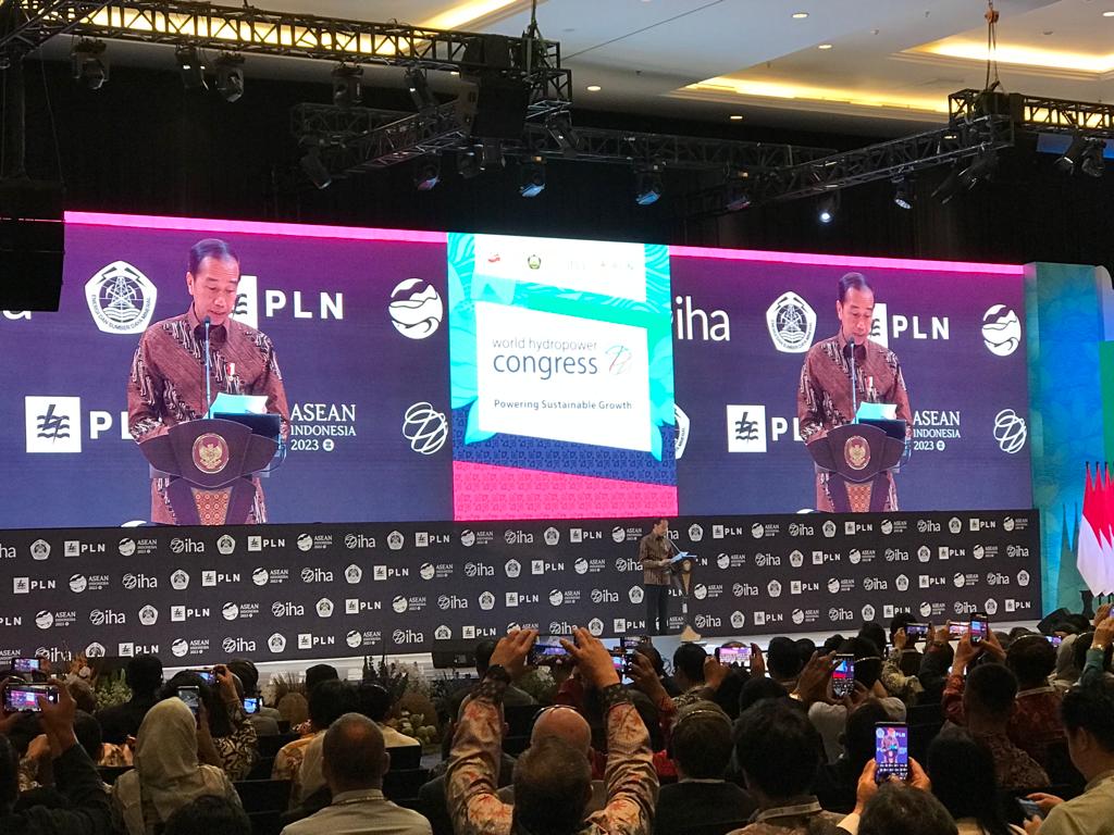 Presiden Joko Widodo apresiasi World Hydropower Congress 2023 di Bali Presiden Joko Widodo apresiasi World Hydropower Congress 2023 di Bali