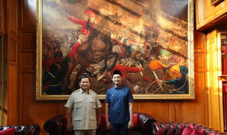 Prabowo komitmen majukan sepak bola Indonesia