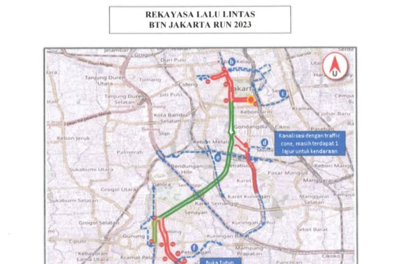 Dishub DKI pastikan rekayasa lalin saat BTN Jakarta Run 2023