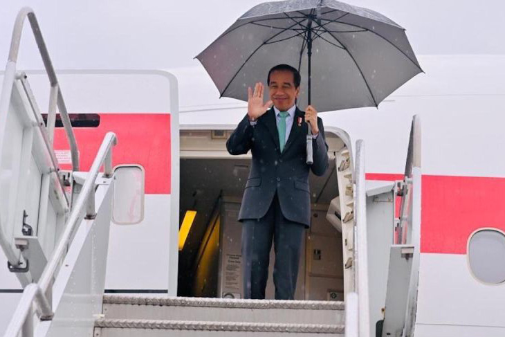 Jokowi kembali ke Tanah Air usai lawatan kerja ke AS dan Arab Saudi