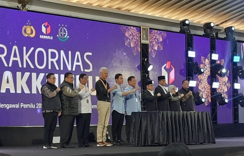 Tiga paslon teken deklarasi kampanye damai, tertib, dan taat hukum