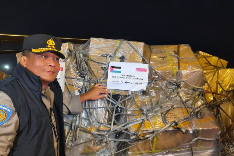 Polri lepas 26,5 ton bantuan Palestina melalui Bandara Soetta