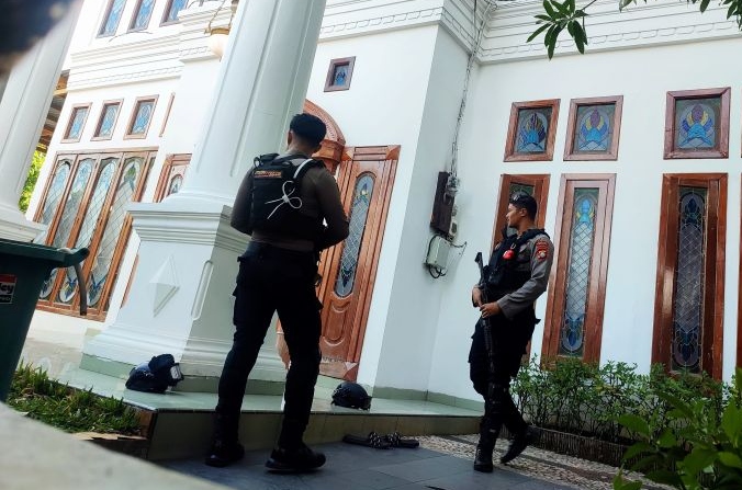 Rumah pribadi Mentan Syahrul Yasin Limpo dijaga polisi