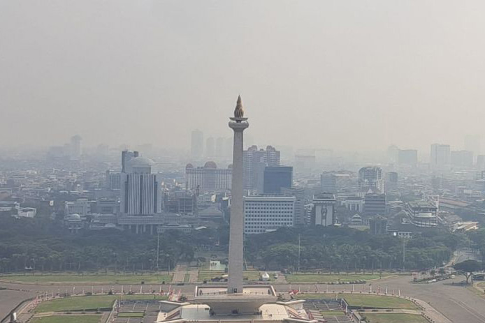 Kualitas udara di Jakarta tidak sehat pada Kamis pagi Kualitas udara di Jakarta tidak sehat pada Kamis pagi