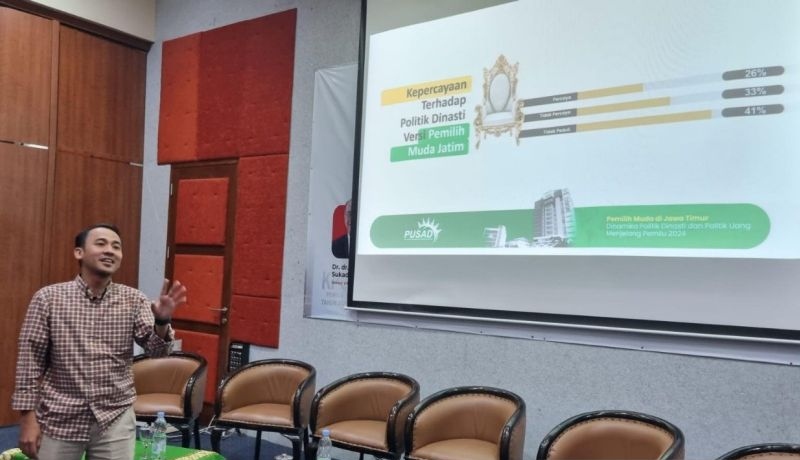 Survei PUSAD ungkap Prabowo-Gibran unggul 4 persen atas Ganjar-Mahfud versi muda