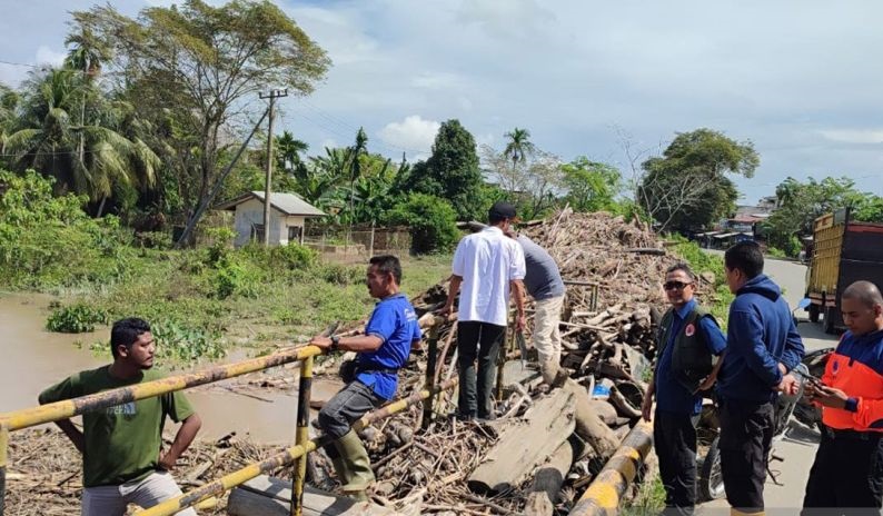 Banjir di tiga kecamatan Aceh Utara mulai surut Banjir di tiga kecamatan Aceh Utara mulai surut