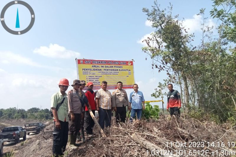Polsek Sungai Mandau tangkap pelaku pembakar lahan di Kampung Tasik Betung Polsek Sungai Mandau tangkap pelaku pembakar lahan di Kampung Tasik Betung