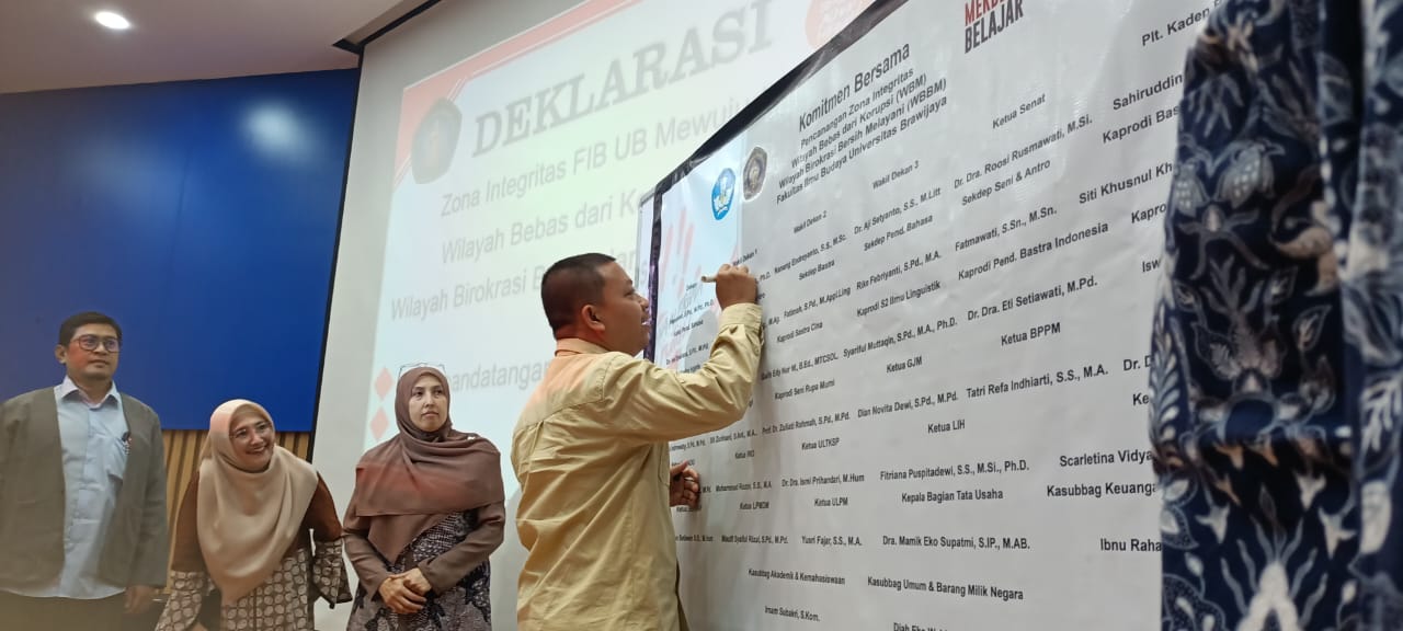 FIB UB Malang berlakukan Zona Integritas FIB UB Malang berlakukan Zona Integritas
