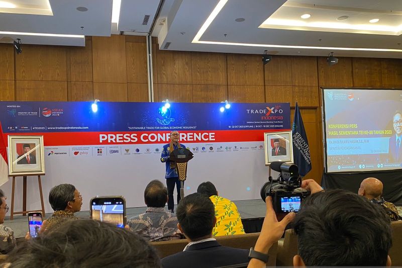 Hari kelima transaksi TEI 2023 capai 25,3 miliar dolar AS Hari kelima transaksi TEI 2023 capai 25,3 miliar dolar AS