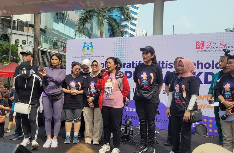 Menteri PPPA serukan perempuan berani bersuara demi melawan KDRT Menteri PPPA serukan perempuan berani bersuara demi melawan KDRT