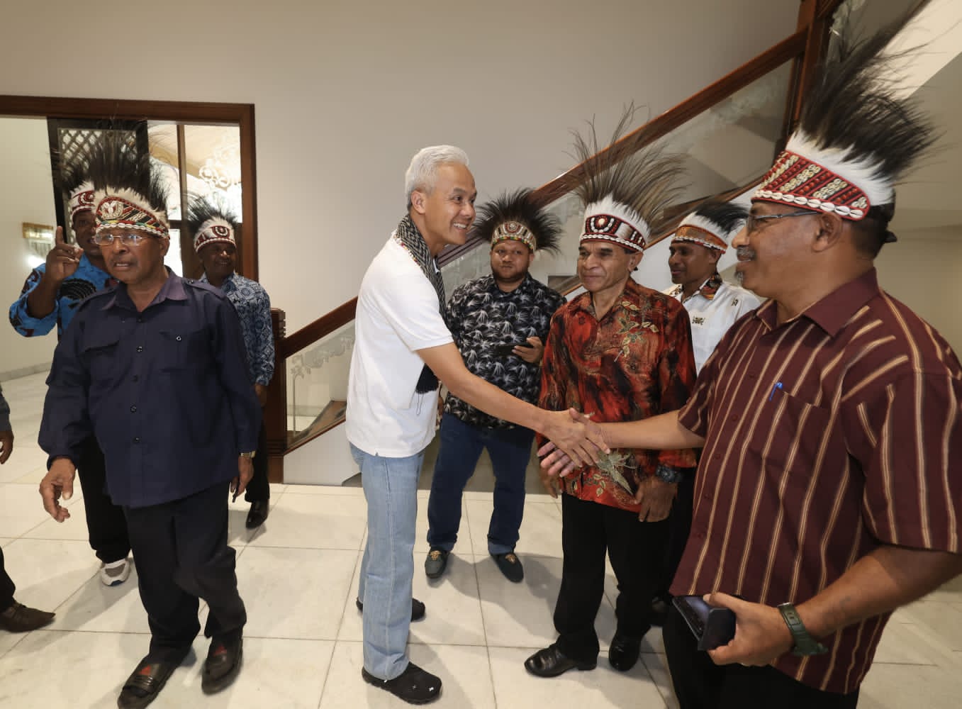 Para Ketua Adat Papua beri dukungan kepada Ganjar Pranowo