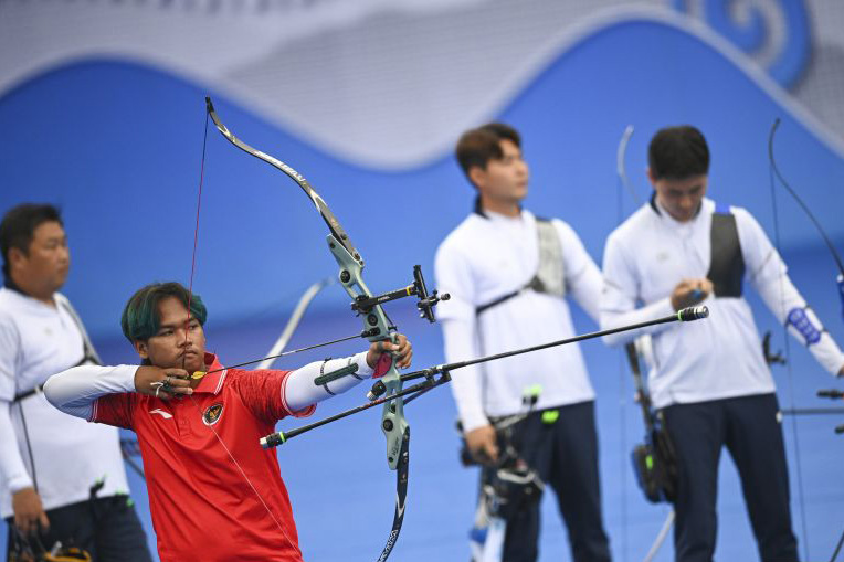 Indonesia masih di peringkat 13 pada klasemen perolehan medali Asian Games Indonesia masih di peringkat 13 pada klasemen perolehan medali Asian Games