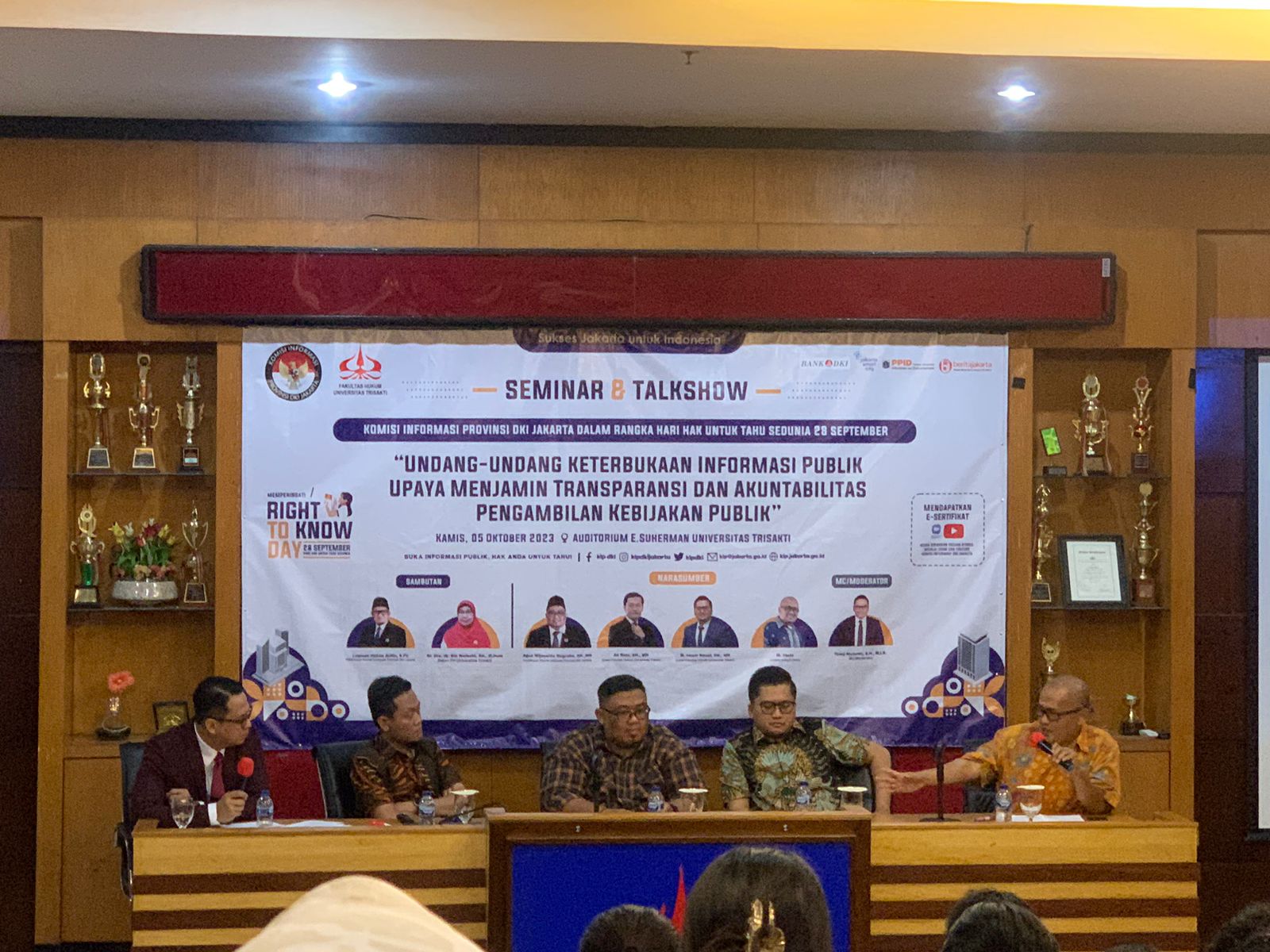 KI DKI kolaborasi dengan FH Trisakti gelar seminar Transparansi Kebijakan Publik