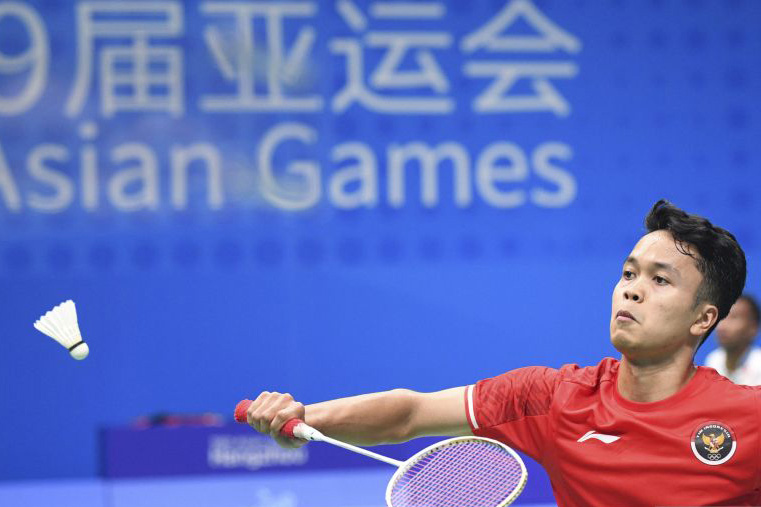 Indonesia kembali turun pada nomor perseorangan bulu tangkis Asian Games Indonesia kembali turun pada nomor perseorangan bulu tangkis Asian Games