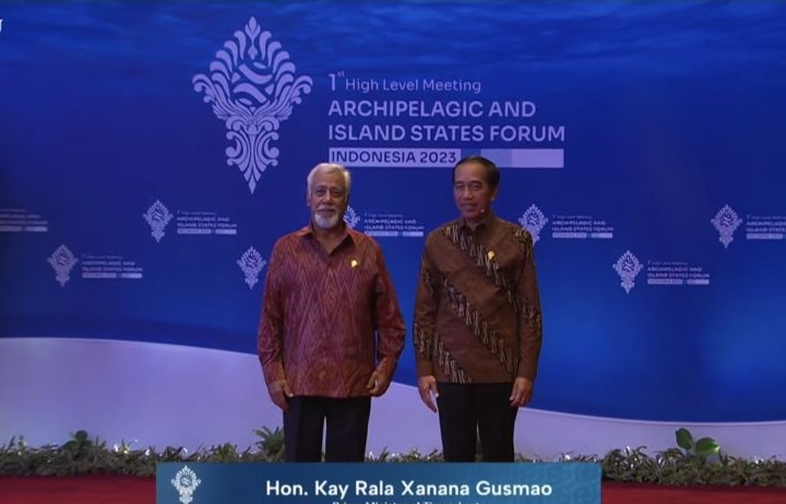 Jokowi sambut Xanana dan pemimpin AIS Forum dalam jamuan makan malam Jokowi sambut Xanana dan pemimpin AIS Forum dalam jamuan makan malam