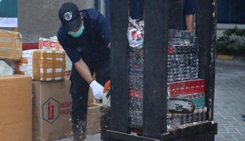 Bea Cukai sita 5.991.658 batang rokok ilegal di Kalsel dan Kalteng