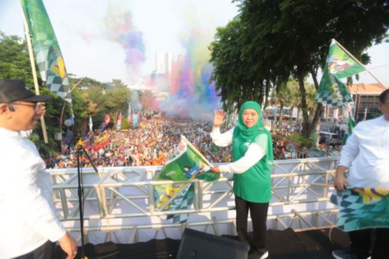 Gubernur Khofifah sebut Hari Santri momentum jaga persatuan Indonesia