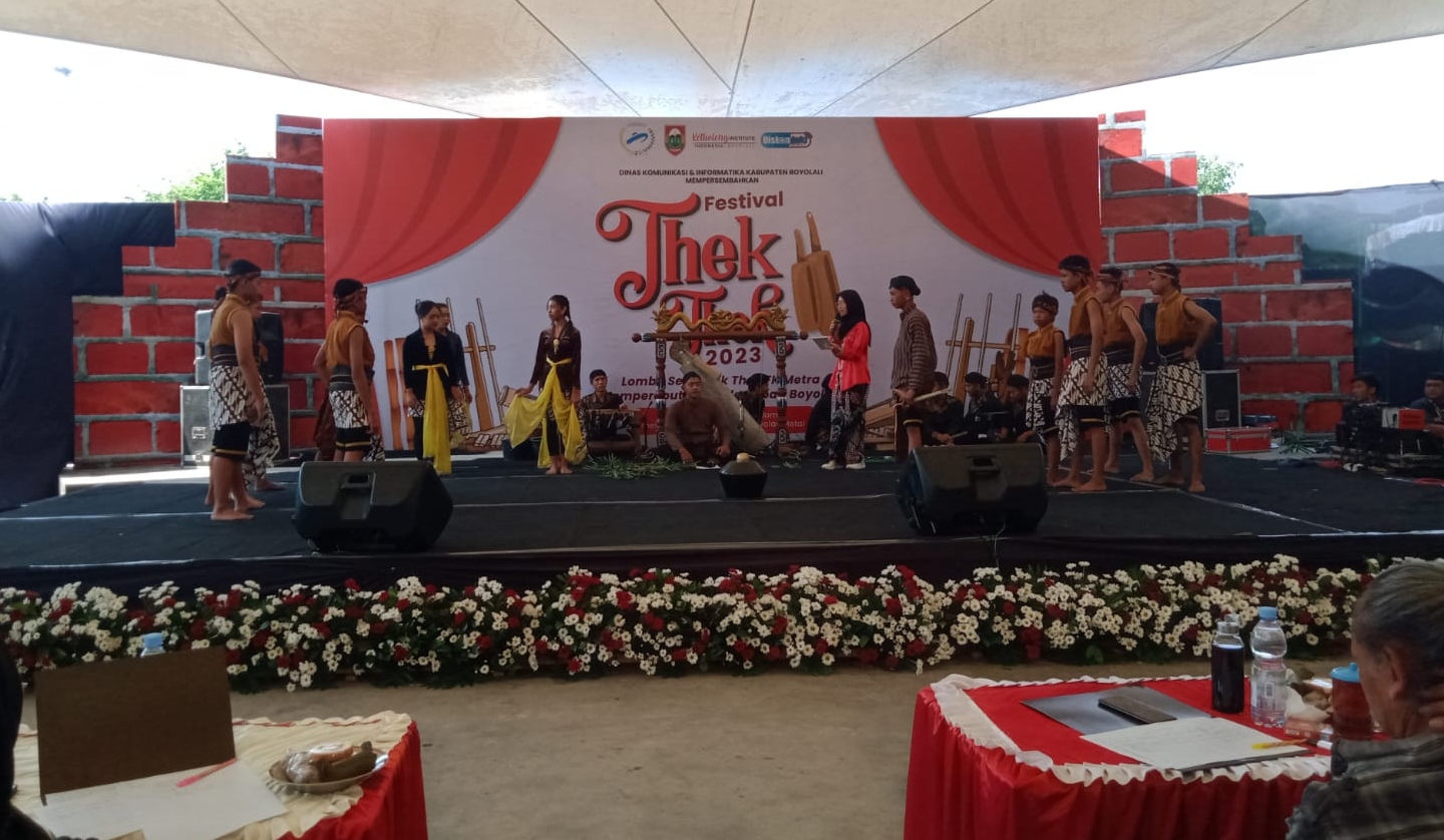 Pertahankan dan lestarikan budaya, Diskominfo Boyolali gelar Festival Thek Thek