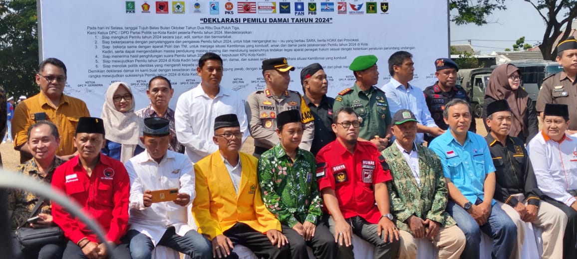 Deklarasi Damai, DPD PSI Kota Kediri komitmen tolak politik identitas Deklarasi Damai, DPD PSI Kota Kediri komitmen tolak politik identitas