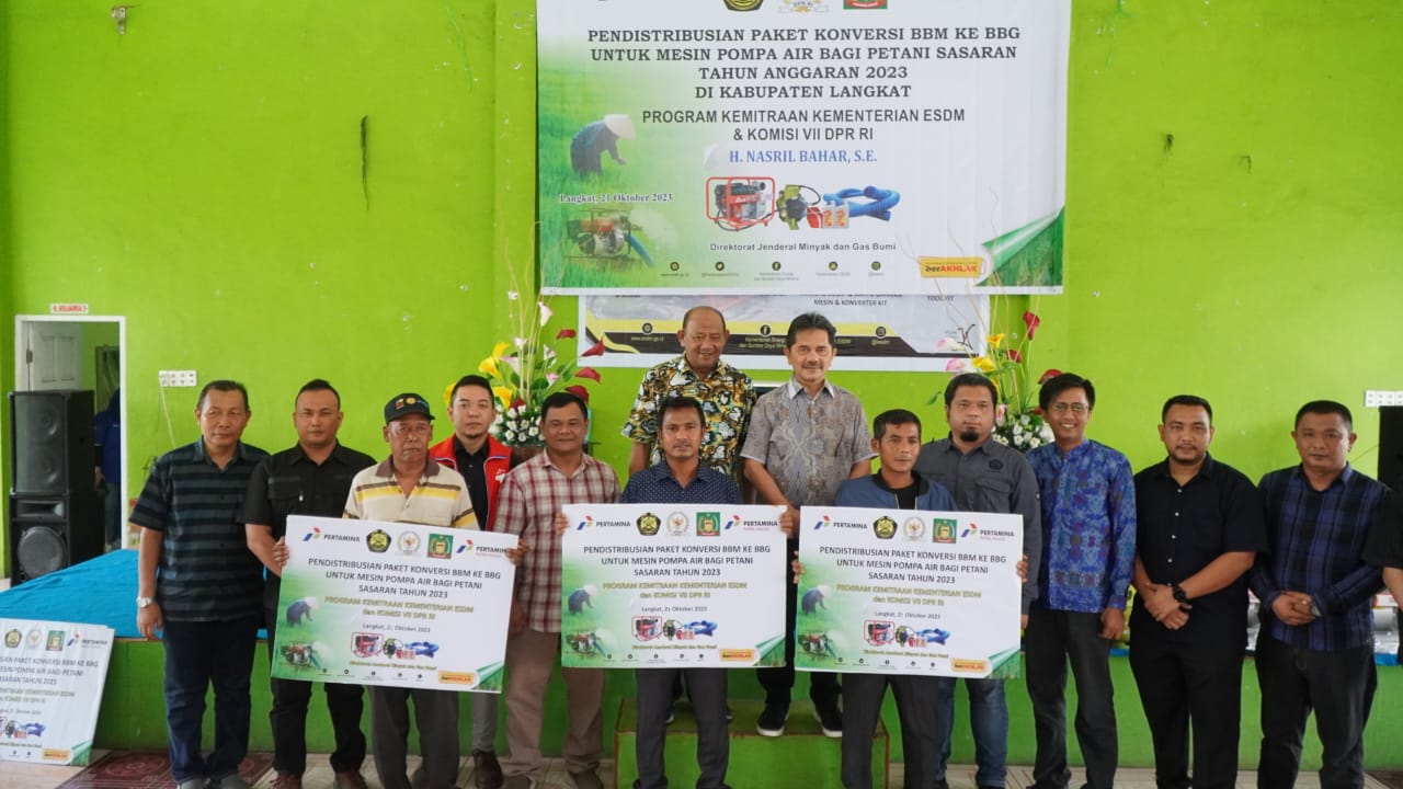 Kementerian ESDM bantu konversi BBM ke BBG untuk mesin pertanian di Langkat Kementerian ESDM bantu konversi BBM ke BBG untuk mesin pertanian di Langkat