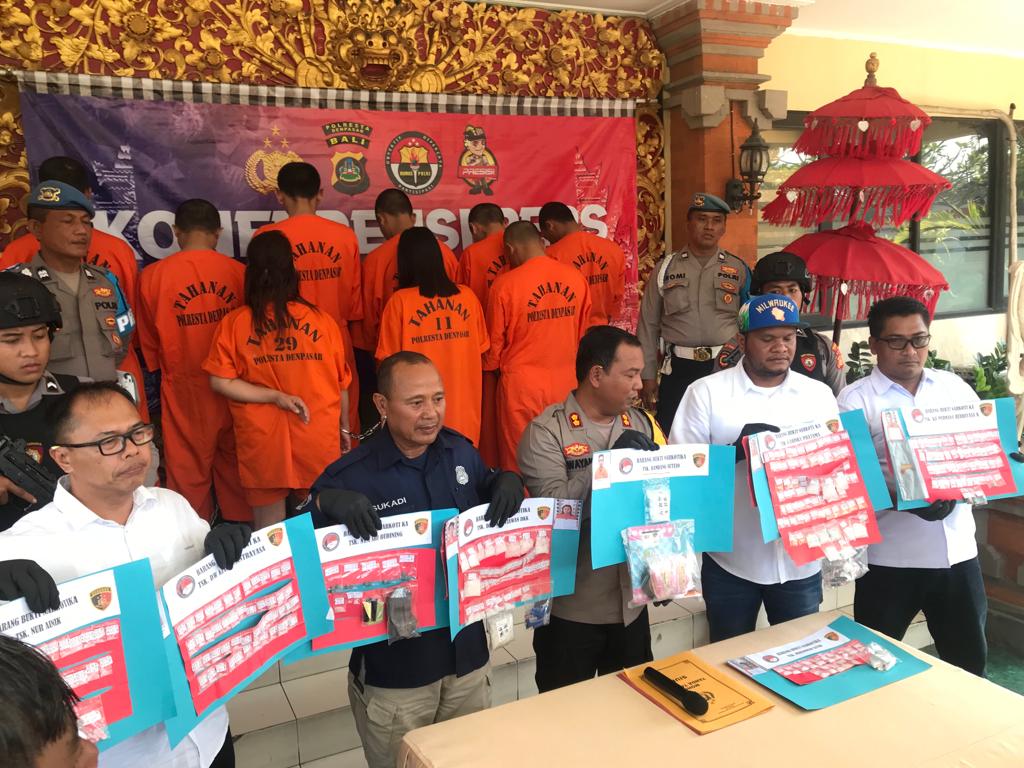 Polresta Denpasar ungkap 27 kasus narkoba periode Agustus 2023 Polresta Denpasar ungkap 27 kasus narkoba periode Agustus 2023