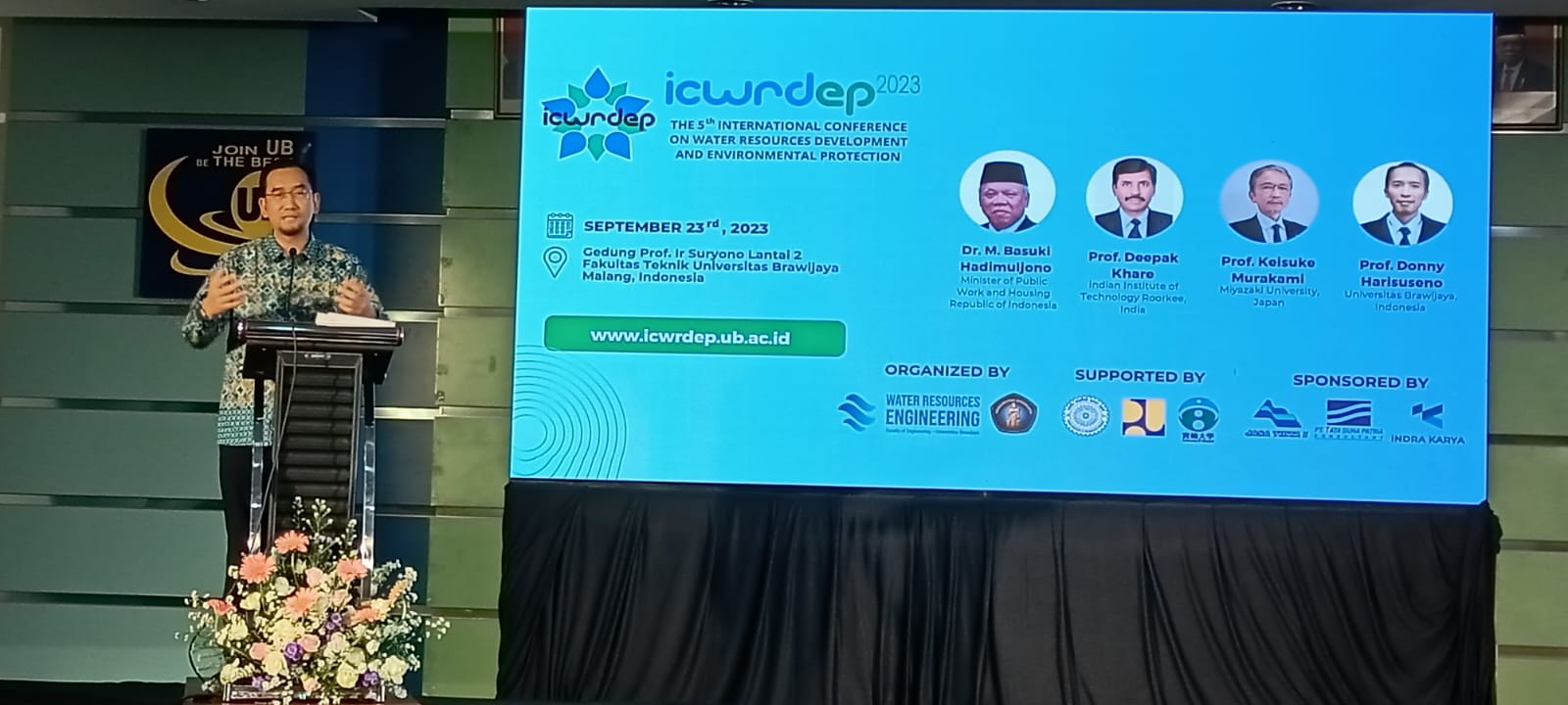 Bahas manajemen air, FT UB gelar ICWRDEP 2023