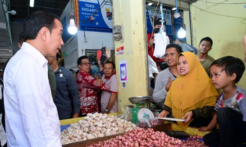 Presiden sebut harga kebutuhan pokok di Pasar Merdeka Kaltim terkendali