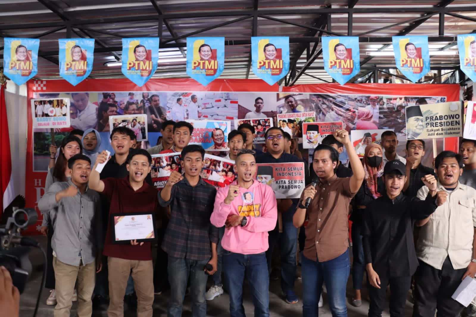Relawan PTMI 08 deklarasi dukung Prabowo di Pilpres 2024