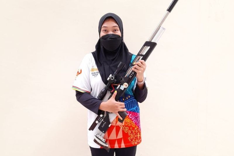 Tim menembak putri raih perunggu 10m running target Asian Games Tim menembak putri raih perunggu 10m running target Asian Games