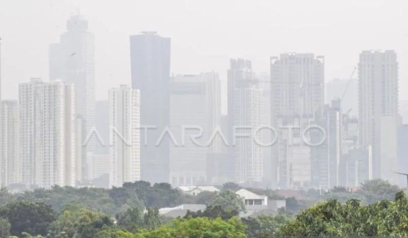 Kualitas udara di Jakarta tidak sehat pada Minggu pagi Kualitas udara di Jakarta tidak sehat pada Minggu pagi