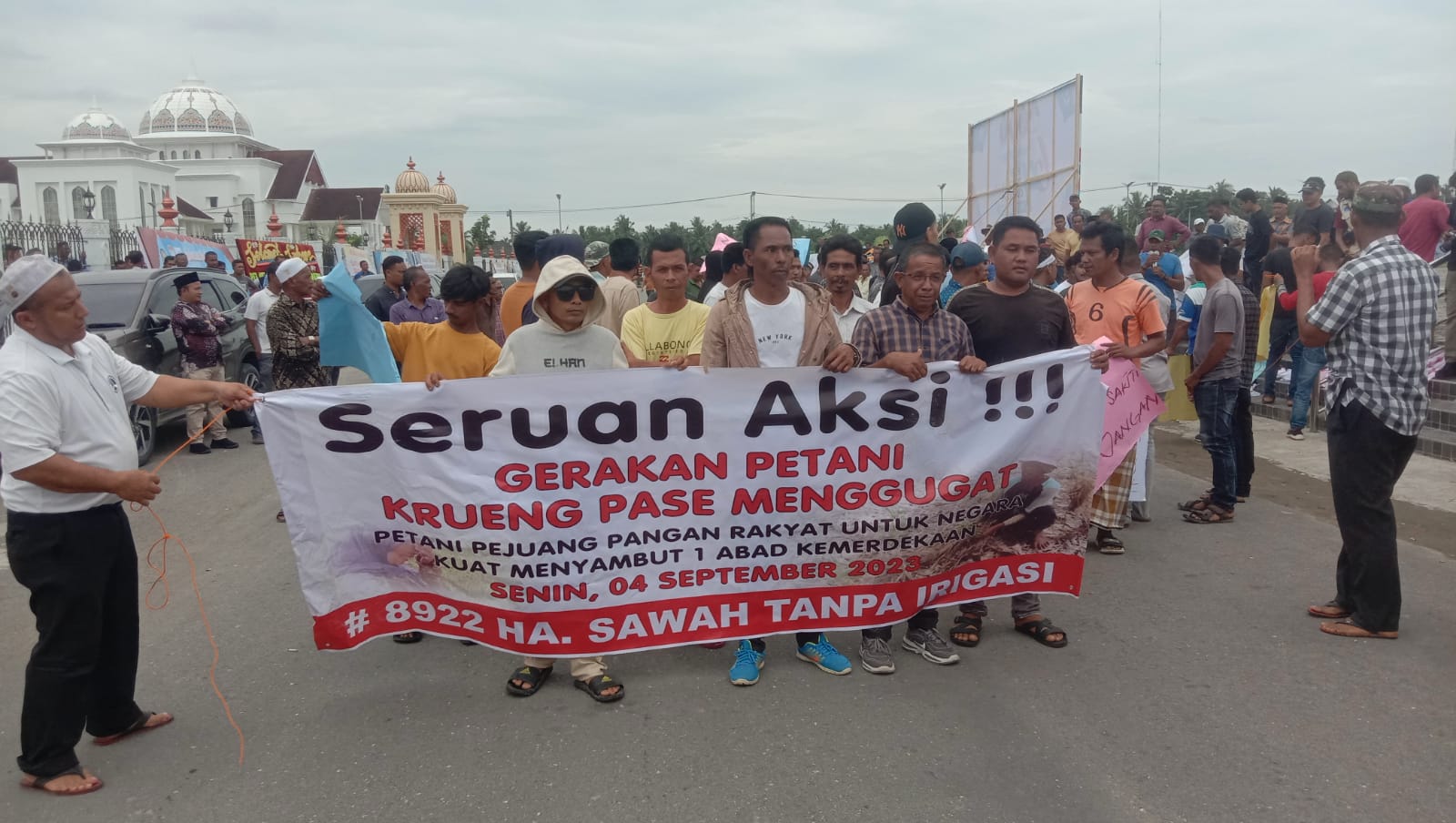 Ratusan petani Aceh Utara tuntut penyelesaian Bendungan Krueng Pase