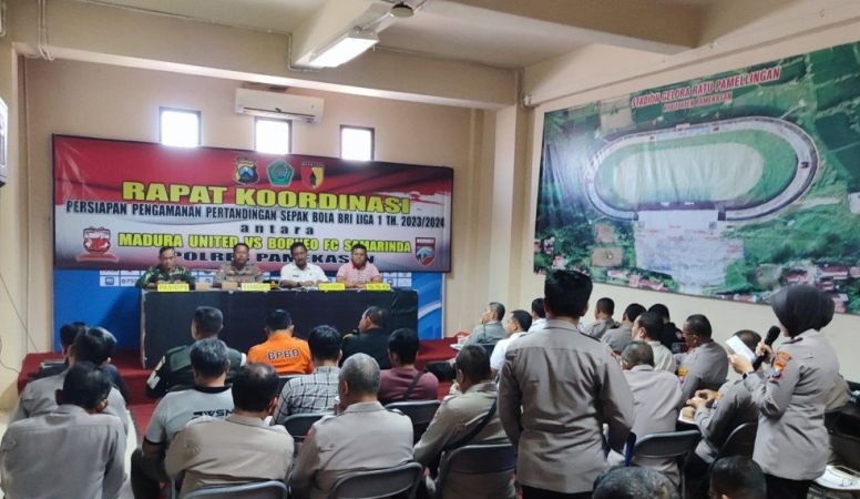 Polres Pamekasan cegah kasus Maguwoharja di laga Madura Vs Borneo FC