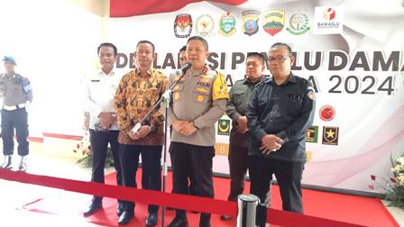18 Parpol di Sumut sepakati Pemilu Damai 2024 18 Parpol di Sumut sepakati Pemilu Damai 2024