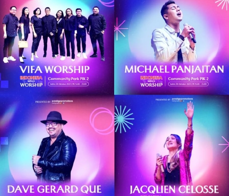 Peringati Hari Sumpah Pemuda, konser musik Kristiani bertajuk Indonesia United in Worship bakal digelar 