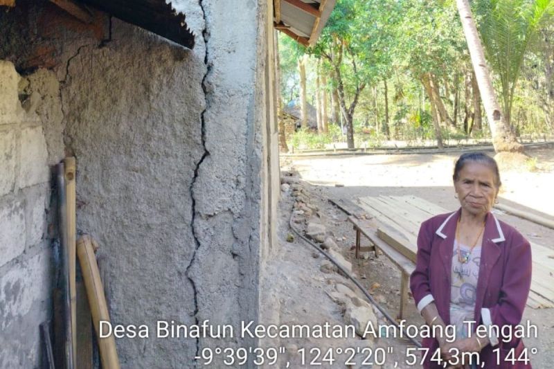 10 rumah warga Kabupaten Kupang rusak akibat gempa magnitudo 6,1 10 rumah warga Kabupaten Kupang rusak akibat gempa magnitudo 6,1