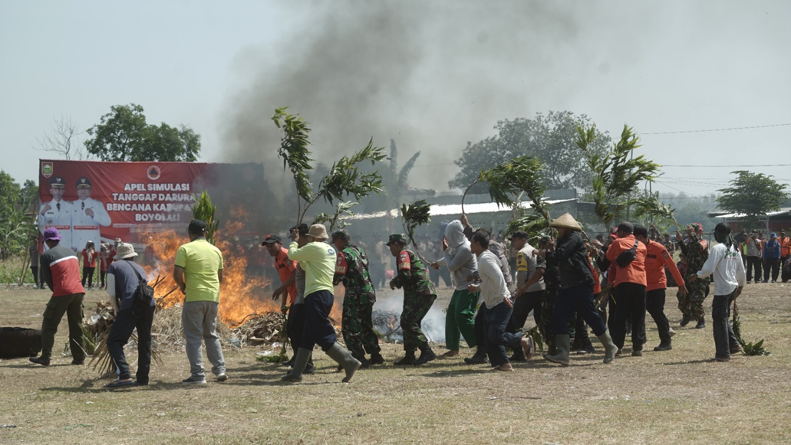 BPBD Boyolali gelar apel simulasi tanggap bencana 