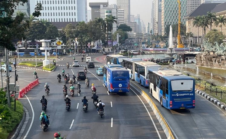 Polisi tak lakukan rekayasa lalin di sekitar Monas karena arus lancar Polisi tak lakukan rekayasa lalin di sekitar Monas karena arus lancar