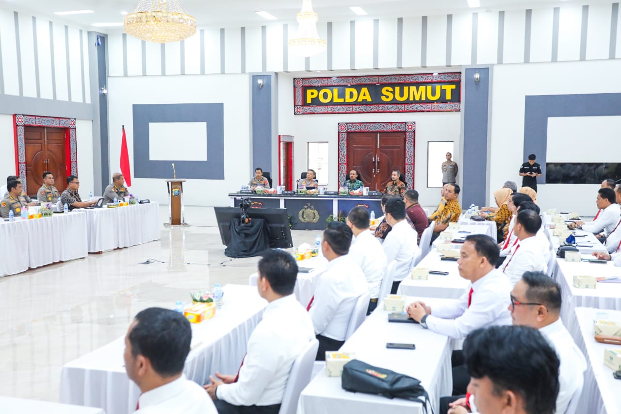 Polda Sumut gelar rapat koordinasi kesiapan Pemilu 2024 Polda Sumut gelar rapat koordinasi kesiapan Pemilu 2024
