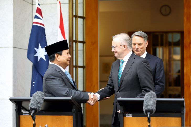 Menhan Prabowo dan PM Australia umumkan rampungnya perundingan DCA Menhan Prabowo dan PM Australia umumkan rampungnya perundingan DCA