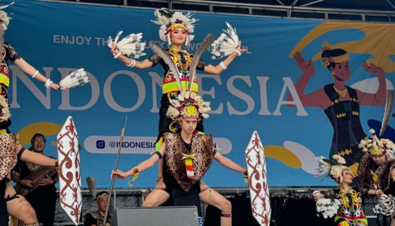 Kaltim persembahkan tari kolosal Natana Borneo pada HUT Ke-79 RI IKN