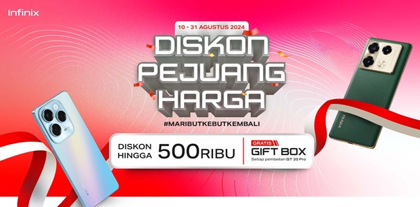 Sambut bulan merdeka, Infinix beri diskon spesial sepanjang Agustus Sambut bulan merdeka, Infinix beri diskon spesial sepanjang Agustus