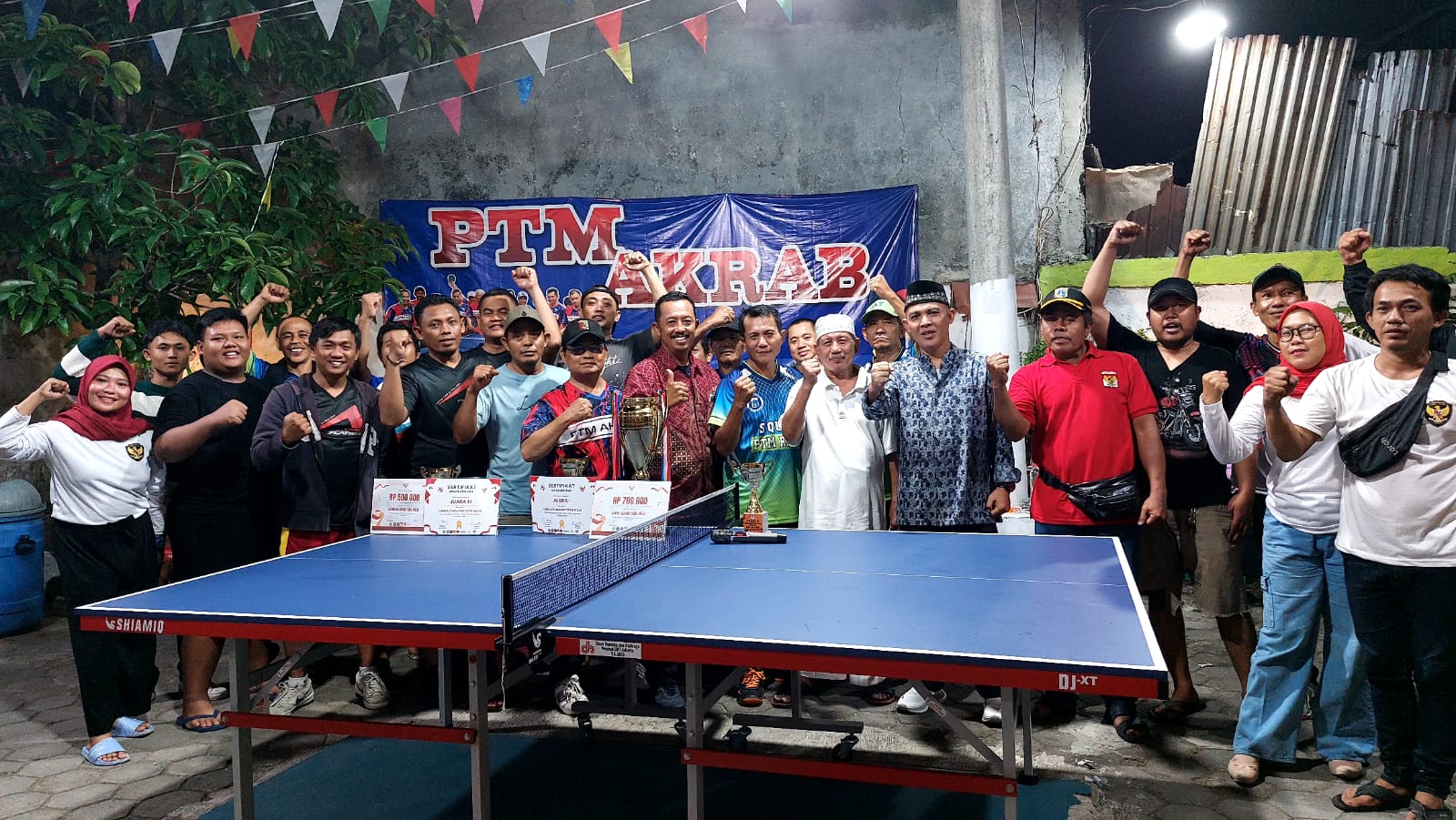 Warga Rw 02 Cakung Timur dan PTM Akrab sukses gelar turnamen tenis meja HUT ke-79 RI Warga Rw 02 Cakung Timur dan PTM Akrab sukses gelar turnamen tenis meja HUT ke-79 RI