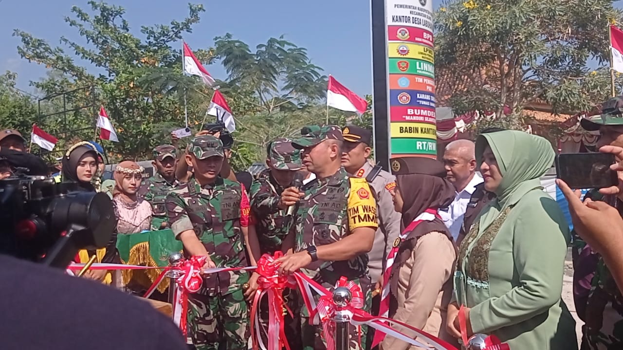 Bangun sumur bor dan jembatan, Satgas TMMD Kodim Rembang diapresiasi