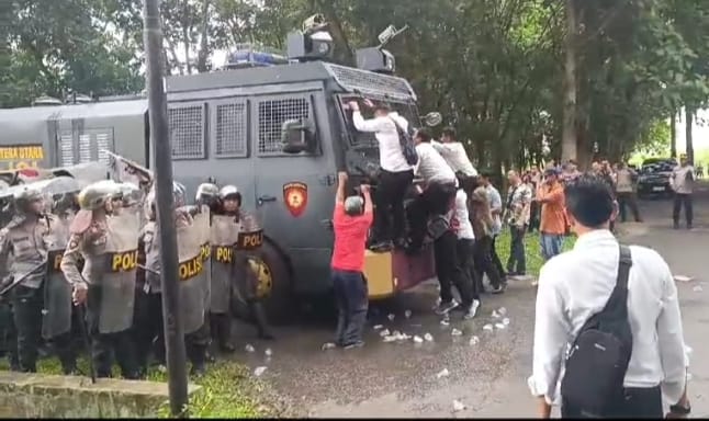 Antisipasi kerawanan Pilkada, Polres Langkat gelar simulasi sispamkota