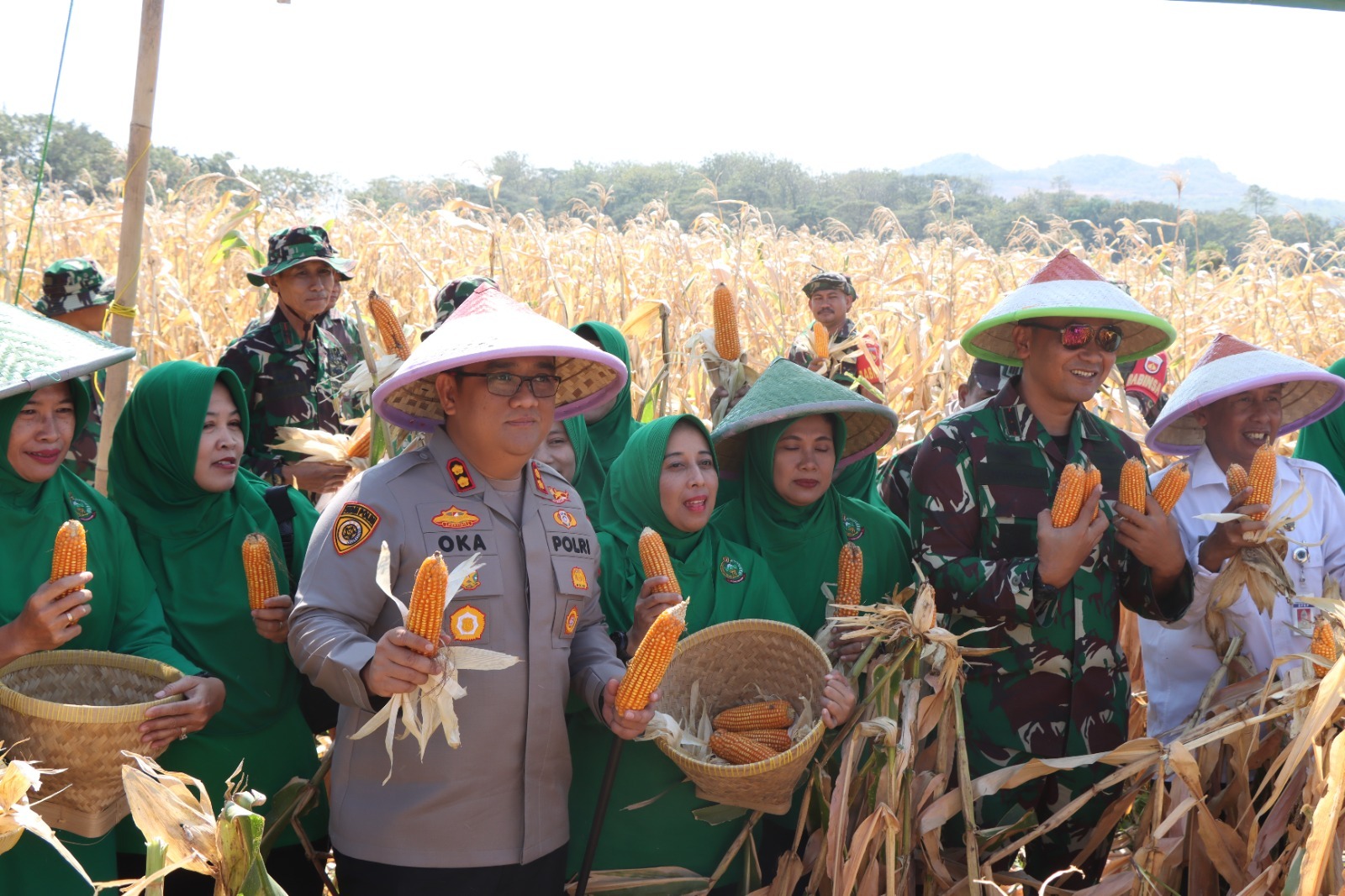 Kapolres Brebes hadiri panen raya ketahanan pangan di Songgom