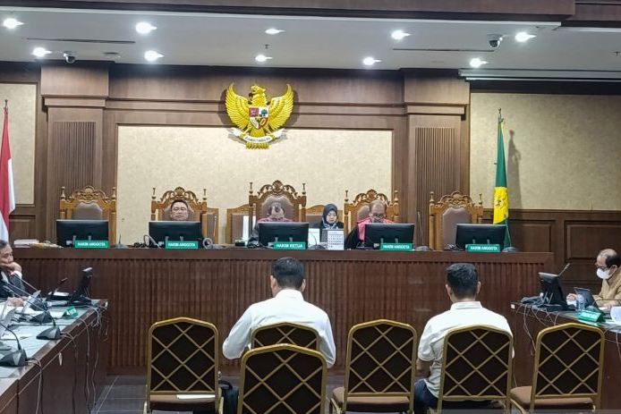 Saksi bantah sambungkan pihak beperkara di MA dengan Gazalba Saleh Saksi bantah sambungkan pihak beperkara di MA dengan Gazalba Saleh