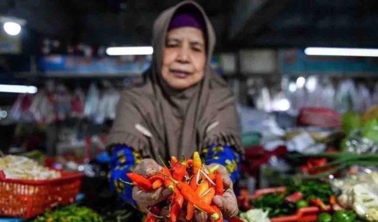 Harga cabai rawit merah naik hingga Rp10.580 menjadi Rp74.470 per kg